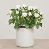 Floral Arrangement-Artificial Cabbage Rose Plant-Bloomr