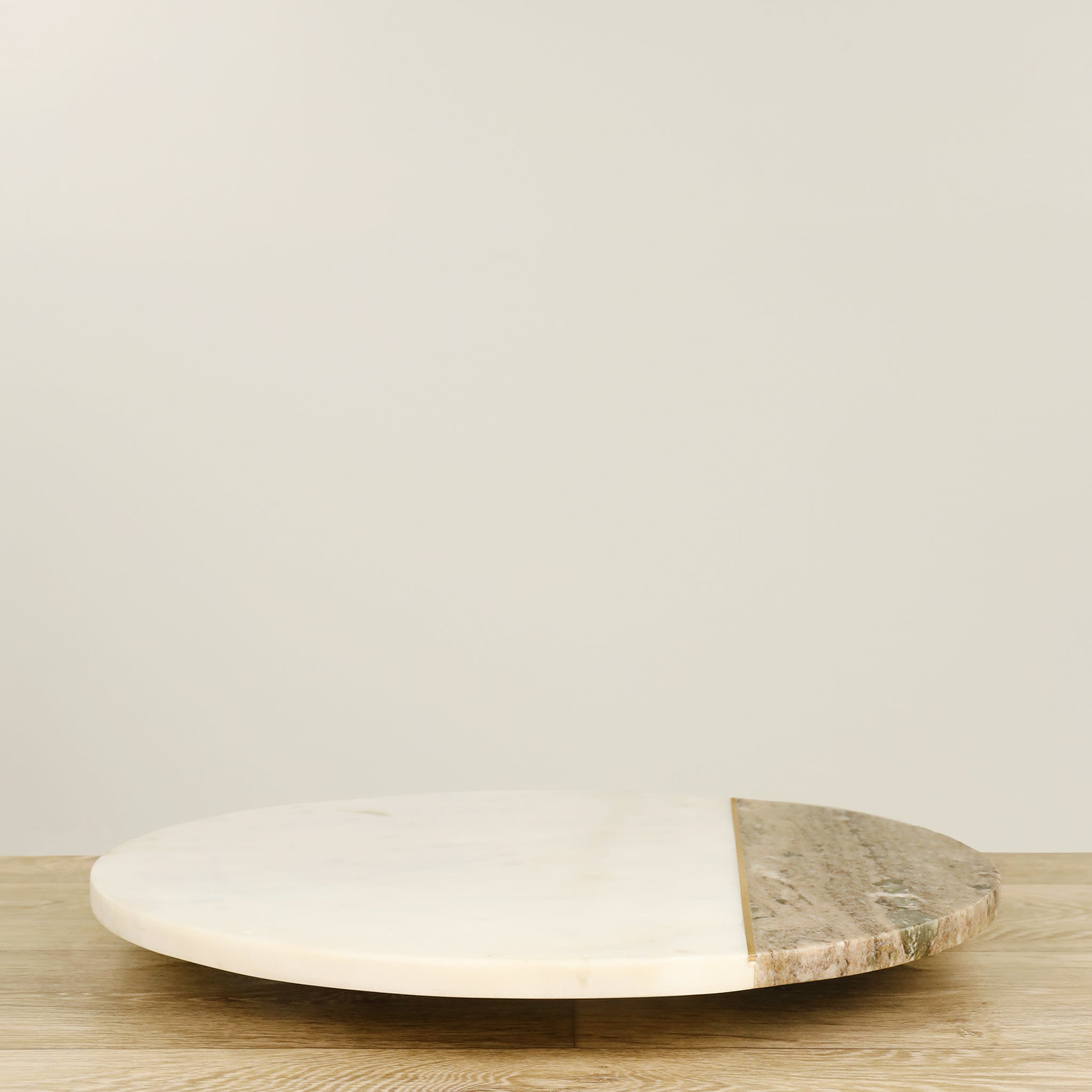 Koville 11.8" Marble Lazy Susan Turntable – Split Base For Easy Cleaning, 360° Smooth Spin