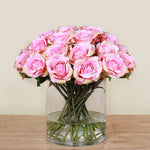 Floral ArrangementArtificial Rose Arrangement in Glass VaseBloomr