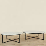 Furniture-Sauvage Round <br> Coffee Table 90cm|120cm-Bloomr