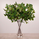 Artificial Beech Spray Arrangement in Glass Vase