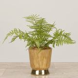 -Artificial Fern Arrangement in Ceramic Vase-Bloomr