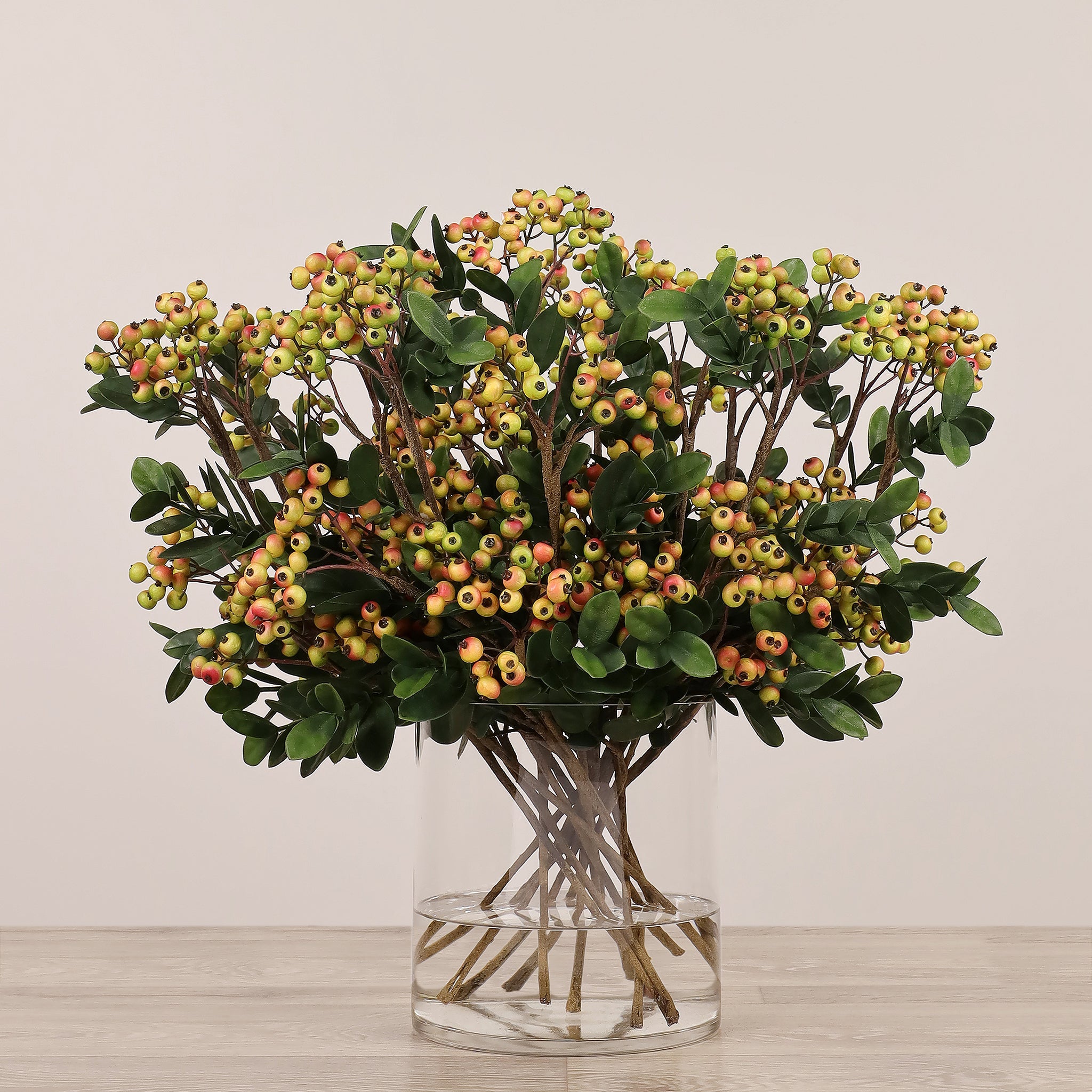 Berry Arrangement in Glass Vase