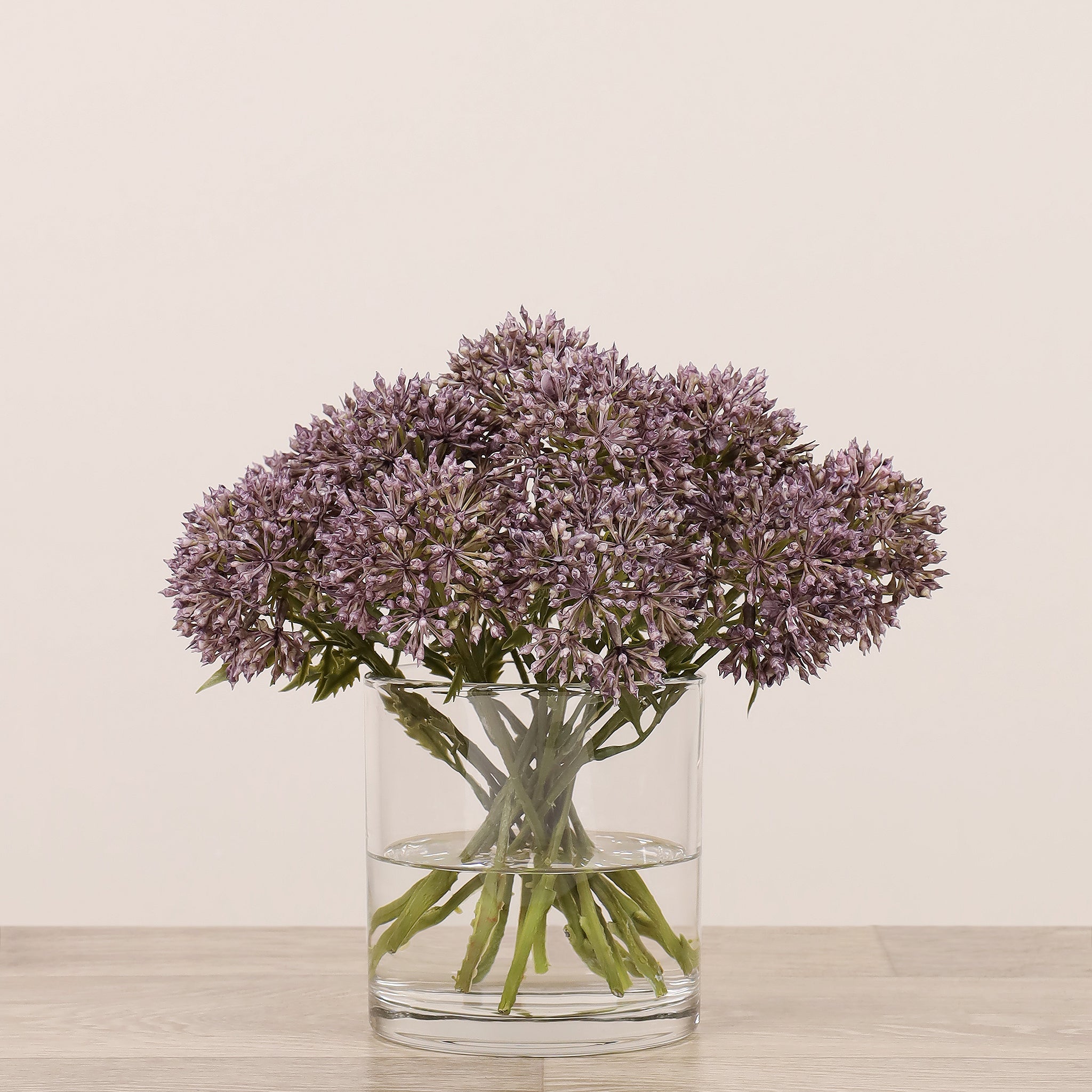 Allium Arrangement in Glass VaseBloomr