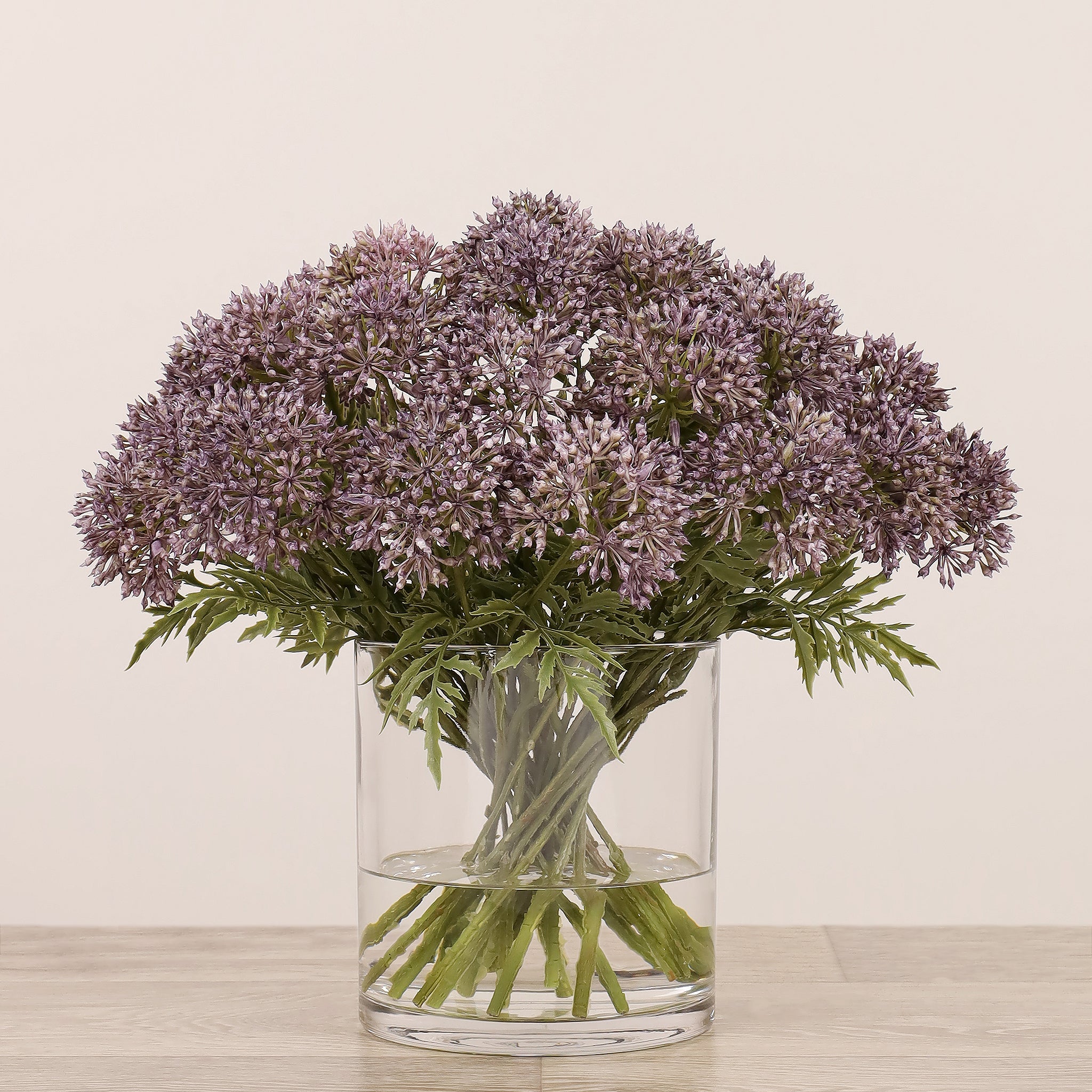 Allium Arrangement in Glass VaseBloomr