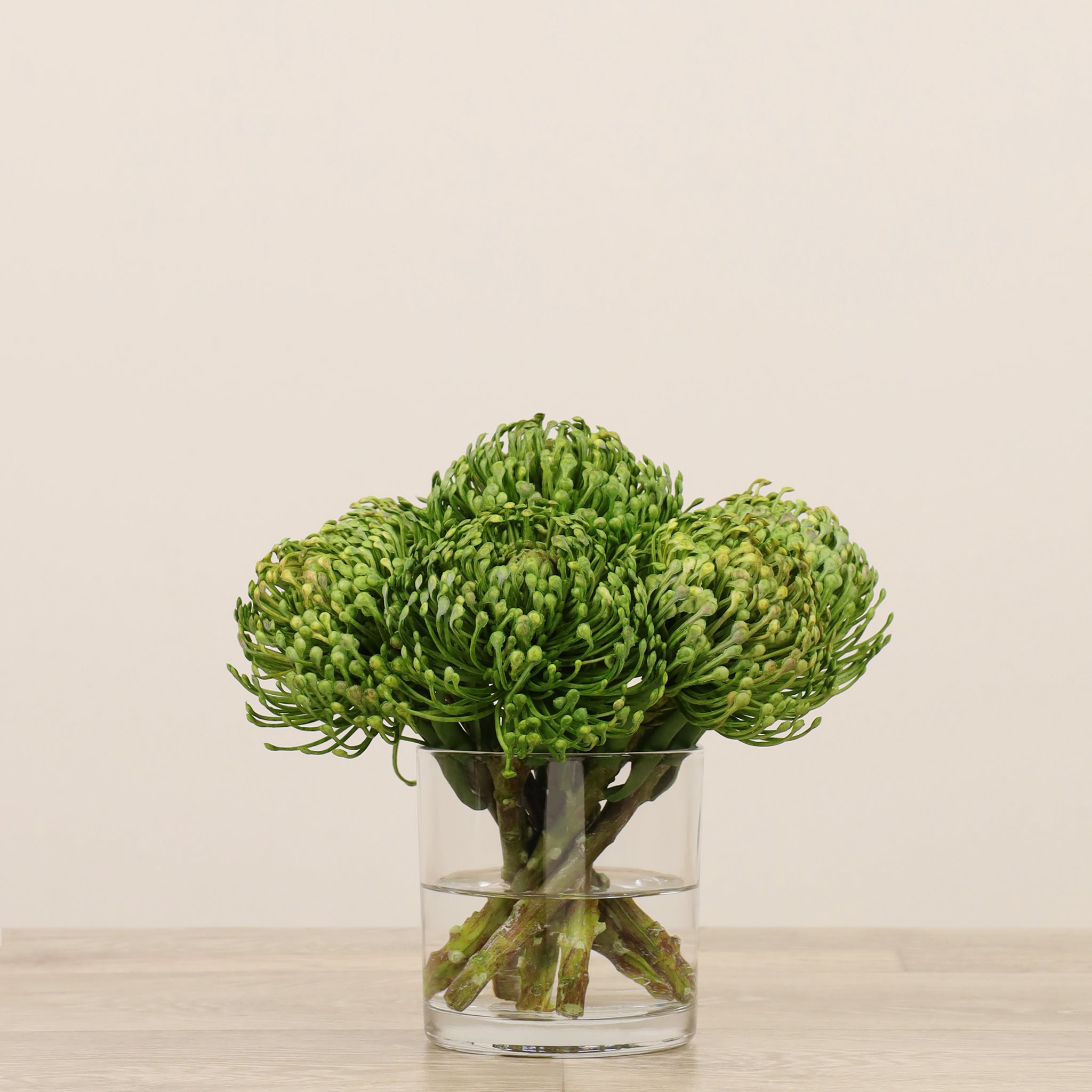 -Pin Cushion Arrangement in Glass Vase-Bloomr