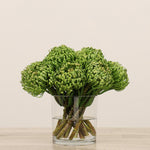 -Pin Cushion Arrangement in Glass Vase-Bloomr