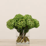 -Pin Cushion Arrangement in Glass Vase-Bloomr