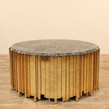 Furniture-Bianca<br>Marble Coffee & Side Table-Bloomr