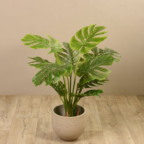 artificial monstera deliciosa plant dubai Artificial Monstera Tree 100cm – Bloomr-Saudi
